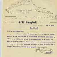 Wyoming Civic Association: G.W. Campbell Real Estate Letter, 1913