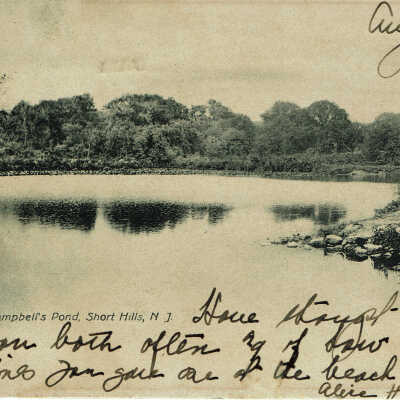 Campbell's Pond, Short Hills, 1909