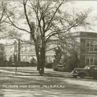 Millburn High School: Millburn High School with Cars