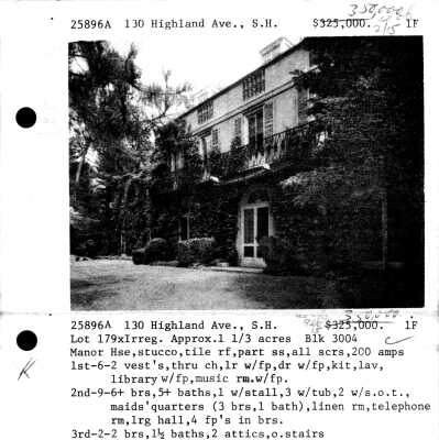 130 HIGHLAND AVENUE