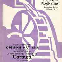 Paper Mill Playhouse Program: Oklahoma, 1954