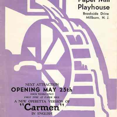 Paper Mill Playhouse Program: Oklahoma, 1954