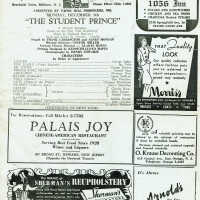 Student Prince, 1944 Paper Mill Playhouse Program