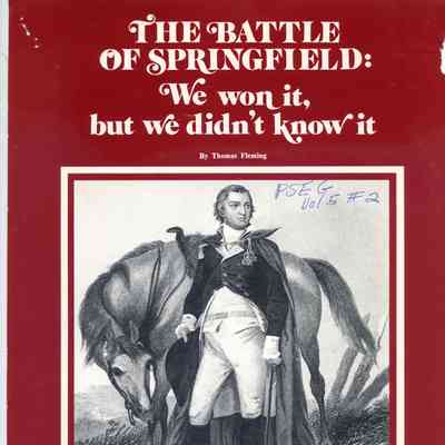 Battle of Springfield: Cover of Battle Summary written by Thomas Fleming
