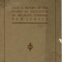 Board of Education: Millburn Township Board of Education Report, 1908