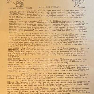American Red Cross: January 1947 Report