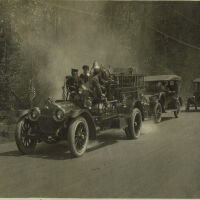 Millburn Fire Truck in Parade, May 1917