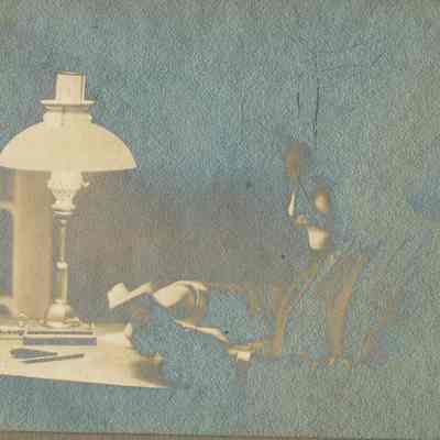 Snow: Ritch Photograph of Man Reading