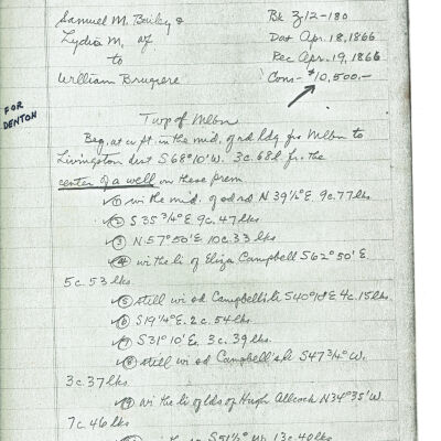 125 Farley Road Documents from 1866-1923