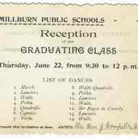 Millburn Public Schools: Reception of the Graduates, 1893