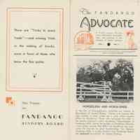 Fandango Mills: The Fandango Advocate, c. 1933-5