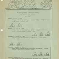 Millburn Schools: Elementary School Lunch Menu, 1978