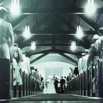Parish Hall being used as a church during 1951 construction