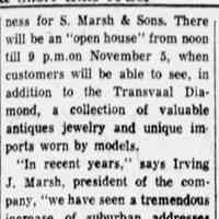          Opening of Marsh store in Millburn, Item, October 31, 1957
   