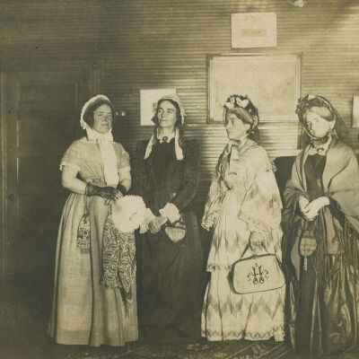 Ladies in Costume at St. Stephen's Parish Hall