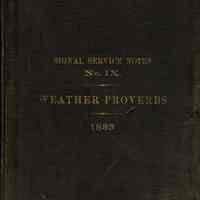 Brison: Blanton C. Welsh copy of Weather Proverbs, 1883