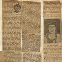 Wehrle Scrapbook: Margaret Marshall Hooley, Marion Marshall and Charlotte Trotter Marshall Weddings Clippings