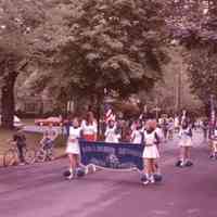 Bicentennial: Millburn High School Color Guard Marching, 1976