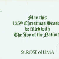 St. Rose of Lima: 125th Anniversary Christmas Season Program, 1977