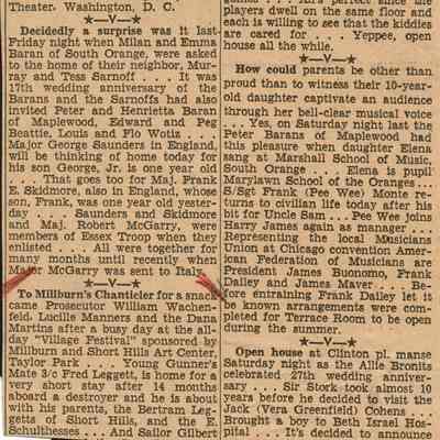 Millburn Art Center: Village Festival Review, 1944