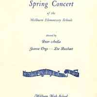 Millburn Elementary Schools: Spring Music Concert, 1959