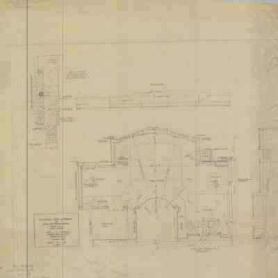 Wodell & Cottrell: Terrace plan for Mr. and Mrs. Stephen Barker, 1940