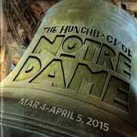 Paper Mill Playhouse Program: The Hunchback of Notre Dame, 2015