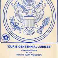          Bicentennial: Our Bicentennial Jubilee Musical Program, 1976 picture number 1
   