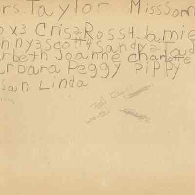 Grade 1, verso