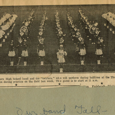 Millburn High School Marching Band & Twirlers, Fall 1959