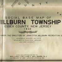 Social Base Map of Millburn Township, 1933