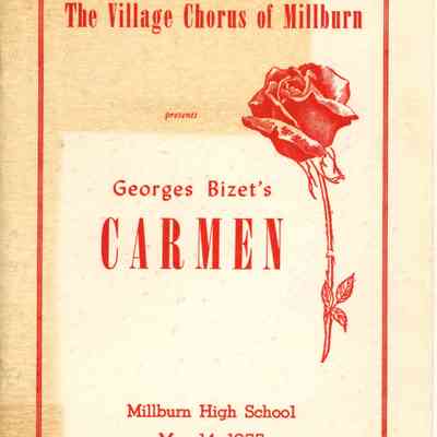 Village Chorus of Millburn: Carmen Program, 1955