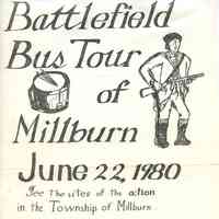 Battle of Springfield: Battlefield Bus Tour of Millburn Flyer, 1980