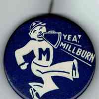 Millburn High School: Yea Millburn Pin Back Button