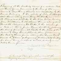 Brison: Documents and Map of Land Purchased by D. Brison from P. Lyndt