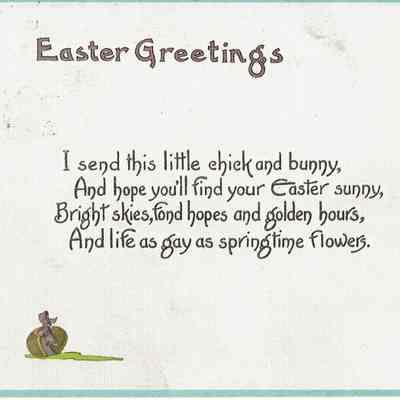 Kellogg: Easter Greetings, 1915