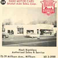 Automobile: Nash Motor Cars, 73-79 Millburn Avenue, 1955