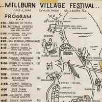 Millburn Art Center: Village Festival Program & Map, 1945