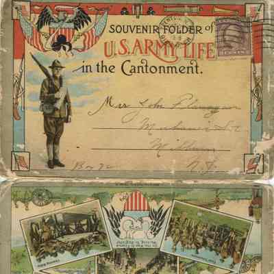 Flanagan: Army Life in the Cantonment Postcard Booklet, 1918