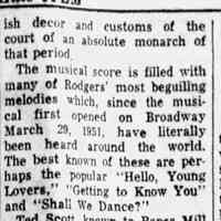          Paper Mill Playhouse Press Photo: King and I, 1956 picture number 11
   