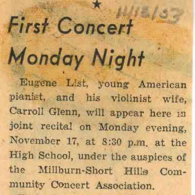 Item, November 13, 1952