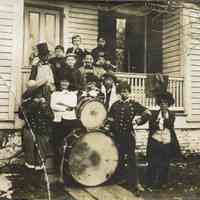 Marshall-Schmidt Album: Children Dressed Up For a Marching Band