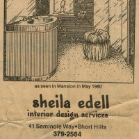          Sheila Edell Interior Design Services Advertisement, May 1980 picture number 1
   