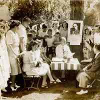          Millburn Art Center: Joseph Earl Schrack at Village Festival, 1944 picture number 1
   