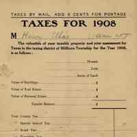 Ellis: Tax Bill, 1908