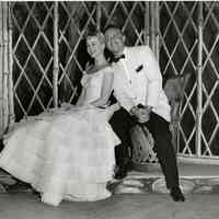          Kyle MacDonnell as Nellie Forbush and James Norbert as Emile De Becque in South Pacific, 1955.
   