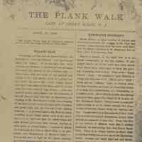 Newspaper: Plank Walk: Laid at Short Hills, 1884