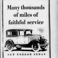          Advertisement for the Model A Ford 1931 from the April 16, 1931 edition of The Item.
   