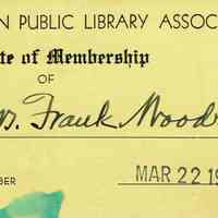 Millburn Library Card, 1937