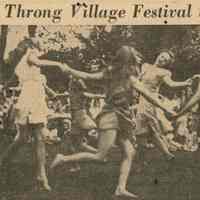 Millburn Art Center: Thousands Throng Village Festival in Millburn, 1944